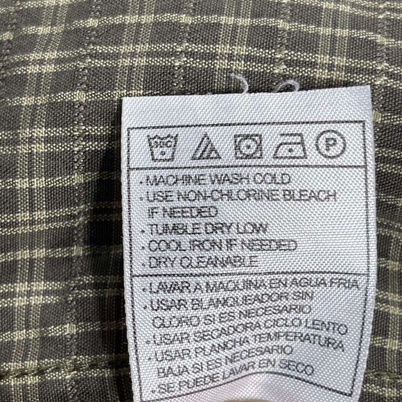 Nike ACG Shirt Mens XL Short Sleeve Plaid green Button - Picture 12 of 12